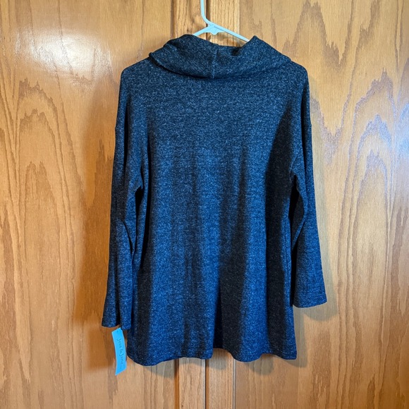Jess & Jane Small Cowl Neck Tunic Top Long Sleeve Pocket USA Made Pullover Small - Picture 8 of 11